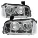 Dodge Charger 2006-2010 Chrome Clear Headlights