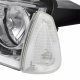 Dodge Charger 2006-2010 Chrome Clear Headlights