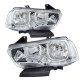Dodge Charger 2011-2014 Chrome Clear Headlights