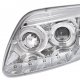 Ford Expedition 1997-2002 Clear LED DRL Projector Headlights with Halo