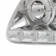 Ford Expedition 1997-2002 Clear LED DRL Projector Headlights with Halo