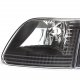 Ford F150 1997-2003 Black Euro Headlights and Corner Lights