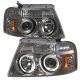 Ford F150 2004-2008 Smoked Halo Projector Headlights with LED