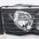 Dodge Ram 3500 2003-2005 Black Headlights and LED Tail Lights Red Clear