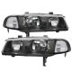 Honda Prelude 1992-1996 Black Clear Headlights and Tail Lights