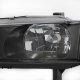 Honda Prelude 1992-1996 Black Clear Headlights and Tail Lights