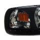 Ford Expedition 1997-2002 Black Smoked Crystal Headlights LED DRL