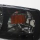 Ford Expedition 1997-2002 Black Smoked Crystal Headlights LED DRL