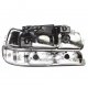 Chevy Silverado 1999-2002 Smoked Euro Headlights and Bumper Lights
