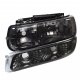 Chevy Silverado 1999-2002 Smoked Euro Headlights and Bumper Lights