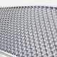 Chevy Silverado 2500 2003-2004 Chrome Mesh Grille and Black Headlights Set