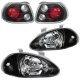 Honda Del Sol 1993-1997 JDM Black Headlights and Tail Lights
