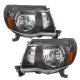 Toyota Tacoma 2005-2011 Black Headlights and Tinted Custom LED Tail Lights