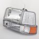 Ford F150 1992-1996 Clear Headlights and Bumper Lights Set