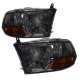 Dodge Ram 3500 2010-2012 Smoked Headlights