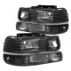 Chevy Suburban 2000-2006 Black Headlights and Bumper Lights