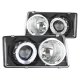 Chevy Corvette C5 1997-2004 Black Halo Projector Headlights