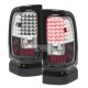 Dodge Ram 3500 1994-2002 Chrome LED DRL Headlights and LED Tail Lights Black Chrome