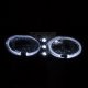 Chevy Silverado 1994-1998 Smoked Angel Eyes Halo Projector Headlights Set