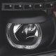 Chevy Silverado 3500HD 2007-2014 Black Halo LED DRL Projector Headlights