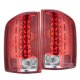 Chevy Silverado 3500HD 2007-2014 LED Tail Lights Red Clear