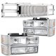 Chevy 3500 Pickup 1994-1998 Chrome Vertical Grille Headlights Bumper Lights