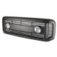 Ford Excursion 2000-2004 Black Grille Lights Smoked Headlights Set