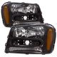 Chevy TrailBlazer 2002-2009 Headlights Black