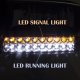 Dodge Dakota 1997-2004 Black Smoked Headlights LED DRL Signal Lights