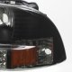 Dodge Dakota 1997-2004 Black Smoked Headlights LED DRL Signal Lights