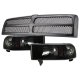 Dodge Ram 1994-2001 Black Grille and Black Smoked Headlights Conversion