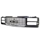 GMC Sierra 3500 1994-2000 Black Replacement Grille with Chrome Trim