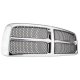 Dodge Ram 2500 2003-2005 Chrome Grille Black Insert and Headlights Set