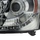 Chevy Avalanche 2007-2013 Smoked Halo Projector Headlights with LED
