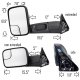 Dodge Ram 2500 1994-2002 Towing Mirrors Manual