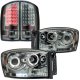 Dodge Ram 2007-2008 Smoked Projector Headlights and LED Tail Lights