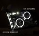 Dodge Ram 3500 2010-2018 Black Halo Projector Headlights with LED DRL