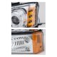 Chevy Silverado 2500 2003-2004 Clear Dual Halo Projector Headlights and Bumper Lights