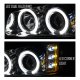 Chevy Silverado 2500HD 2003-2006 Clear Dual Halo Projector Headlights and Bumper Lights