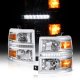 Chevy Silverado 1500 2014-2015 Clear Headlights LED DRL