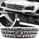 Mercedes Benz M Class 1998-2005 Black Sport Grille with Emblem
