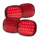 Chevy Corvette C4 1991-1996 Red LED Tail Lights
