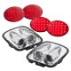 Chevy Corvette C5 1997-2004 Chrome Dual Projector Headlights and Red LED Tail Lights