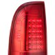 Ford F550 Super Duty 1999-2007 Red Clear LED Tail Lights
