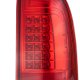 Ford F550 Super Duty 1999-2007 Red Clear LED Tail Lights