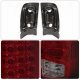 Dodge Ram 2500 1994-2002 LED Tail Lights Red Smoked