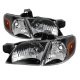 Oldsmobile Silhouette 1997-2004 Black Euro Headlights