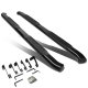 Chevy Silverado 3500HD Extended Cab 2007-2013 Nerf Bars Curved Black 4 Inches Oval