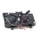 Chevy Silverado 2500 2003-2004 Black Dual Halo Projector Headlights with LED