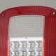 Jeep CJ7 1976-1986 LED Tail Lights Red and Clear